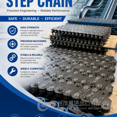 High Quality Escalator Step Chain – Pitch 136.8mm | Roller 80×22mm