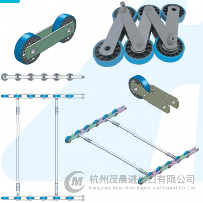 Escalator Step Chain – Pitch 133.33mm with Roller Size 70×25mm
